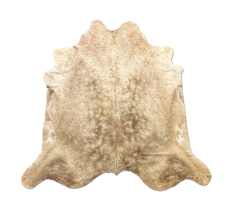 champagne cowhide rug