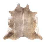 Champagne Gray Cowhide Rug | Oversized