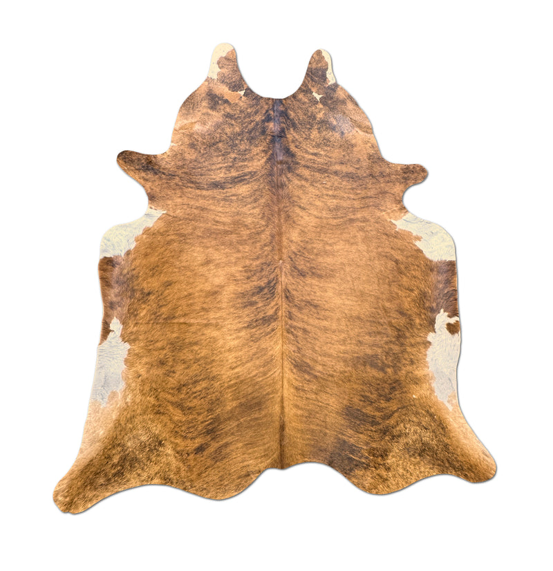 brown cowhide rug