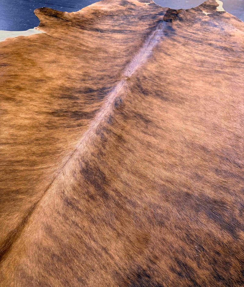 brown cowhide rug