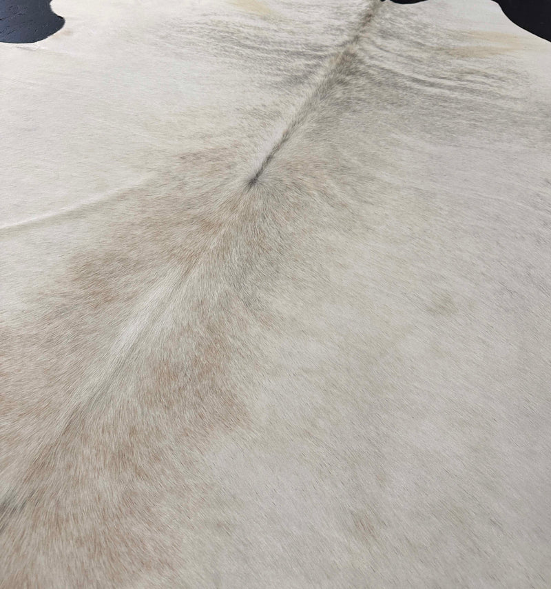 gray brindle cowhide rug