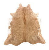 brown cowhide rug