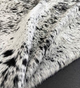 Salt & Pepper Black White Cowhide Rug | Oversized