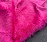 pink cowhide rug