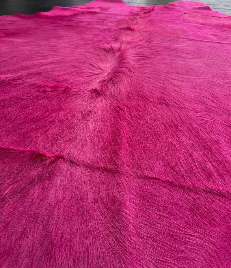 pink cowhide rug