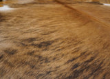 brown black brindle cowhide rug