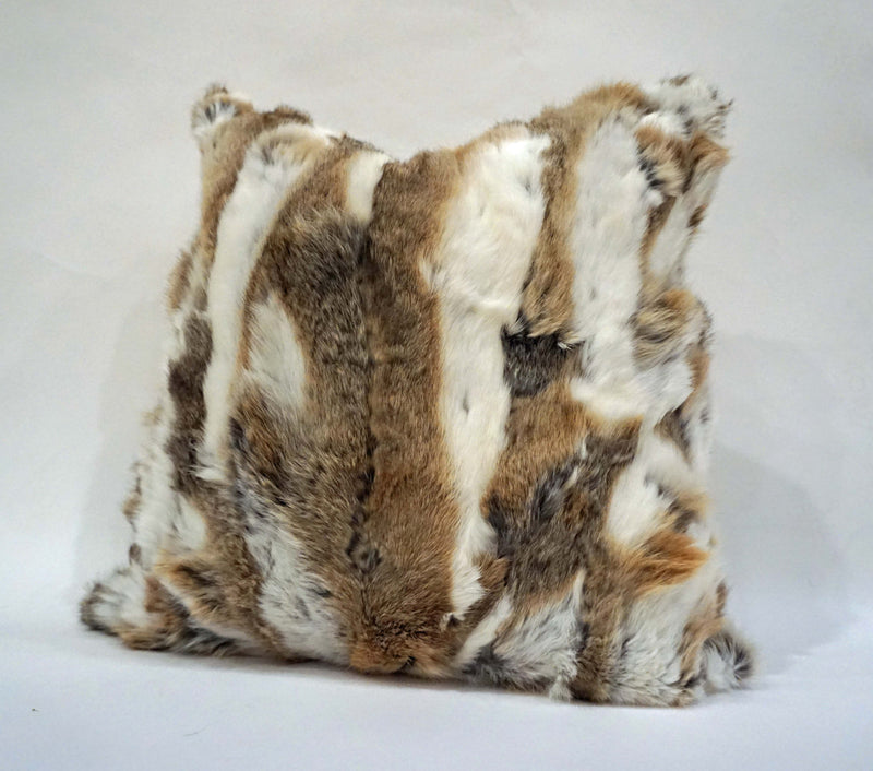 Rabbit fur online pillows